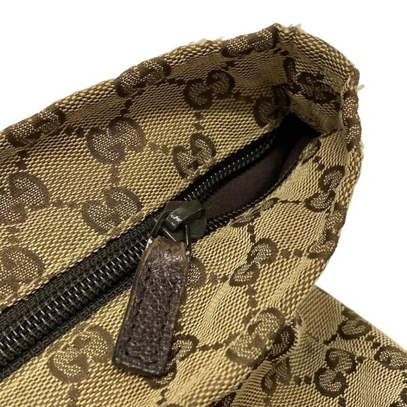 GUCCI GG Brown Dark Brown Jacquard Leather - Handbag 254-082325 - Picture 7 of 10